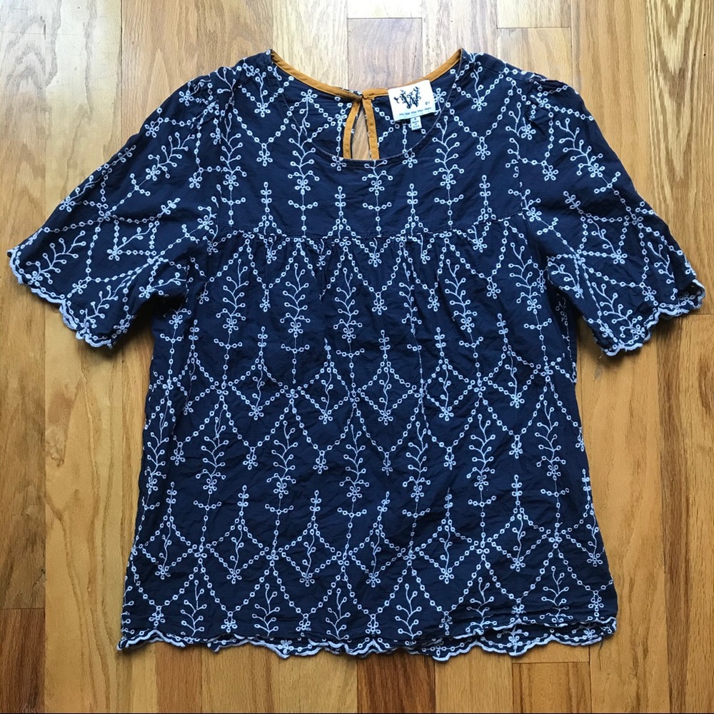 Anthropologie embroidered top